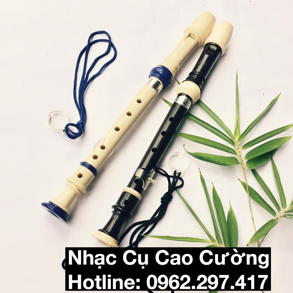 Sáo Dọc Recorder Đen Âm Chuẩn Nhạc Cụ Cao Cường