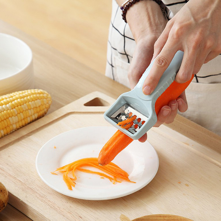 Set 2 Dụng Cụ Gọt Nạo Hoa Quả - Rau Củ 3 Chức Năng 2 Đầu Lúa Mạch [Chọn phân loại 1-2]