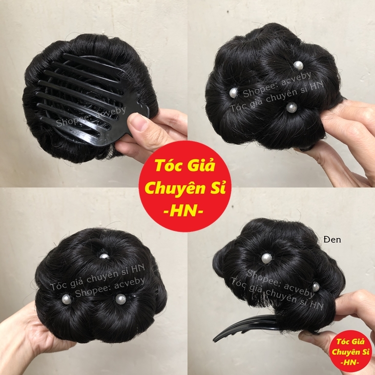 [ĐỘC QUYỀN] Đính ngọc búi hoa kẹp xước phu nhân