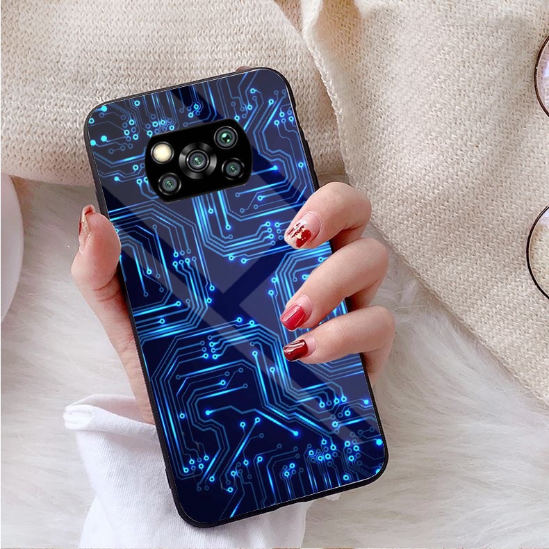 Ốp lưng xiaomi poco x3 nfc, x3 nfc pro mặt kính gương sáng bóng cao cấp