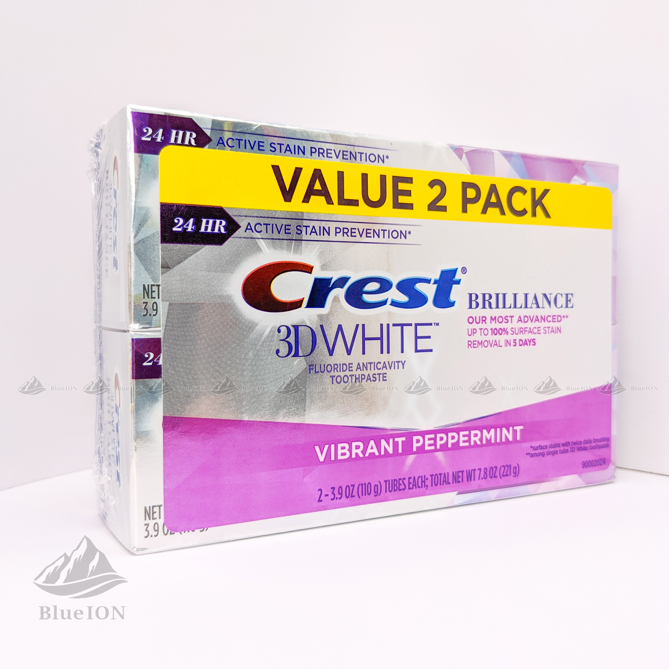 [Hàng Mỹ] Kem đánh răng Crest 3D White Brilliance Vibrant Peppermint