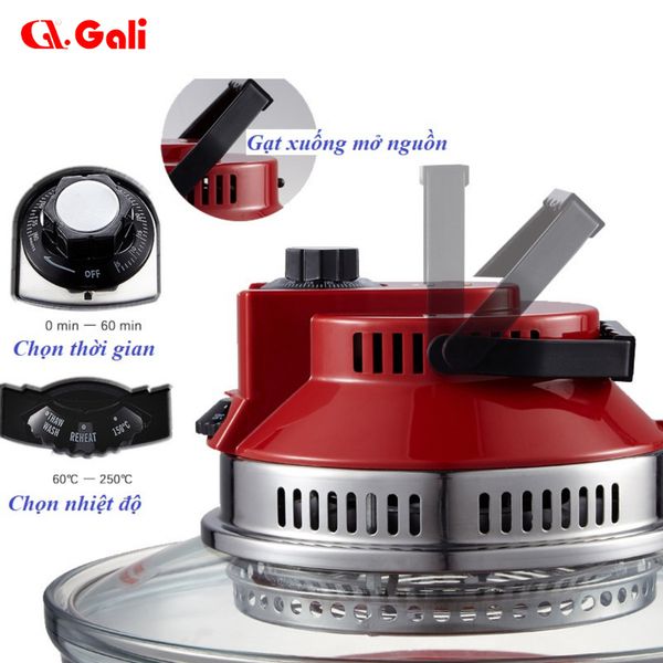{CHÍNH HÃNG} LÒ NƯỚNG THỦY TINH GL - 1121