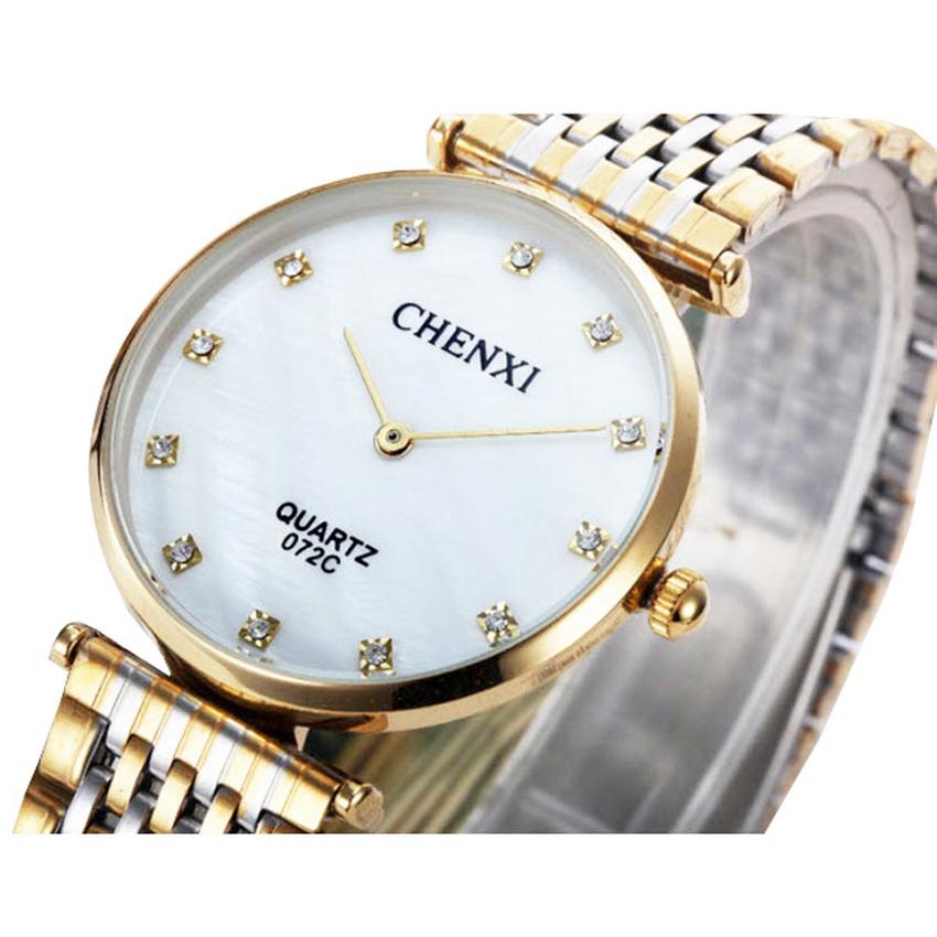 Đồng hồ nữ dây thép không gỉ Chenxi 07KN2C (Mặt Trắng)