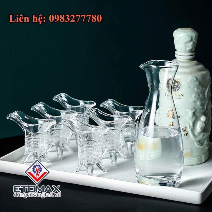 [SALE]Bộ 6 Ly Thủy Tinh Hoàng Đế