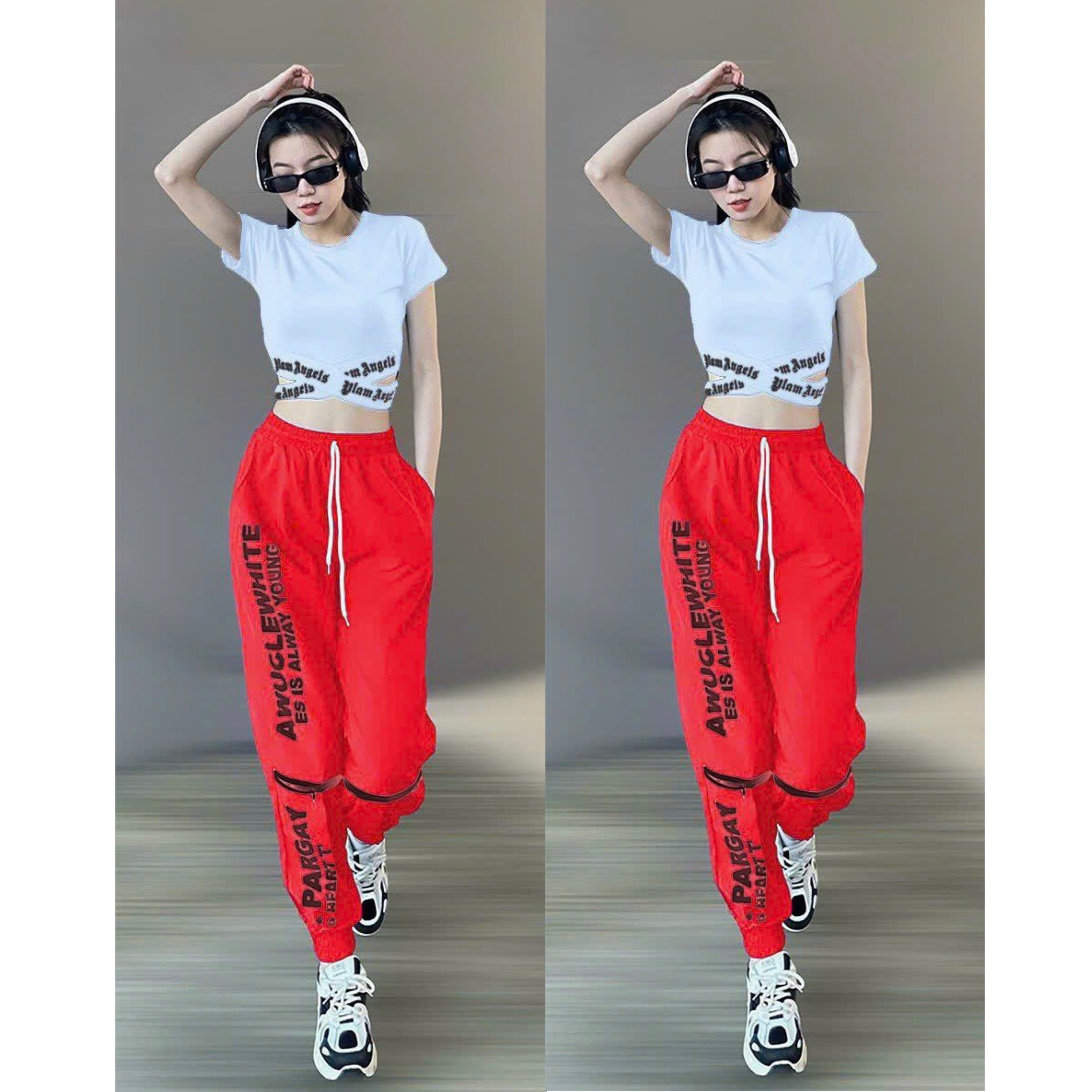 bộ thể thao nữ , quần chất gió áo chất thun,thể thao,zumba,gym(KHOÁ GỐI, CẠP CHỮ)
