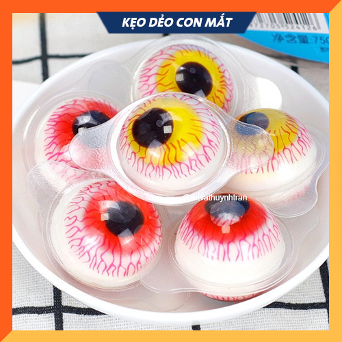 [Combo 5 viên] Kẹo dẻo con mắt/ vịt vàng Eyeball siêu HOT (Không nhân)