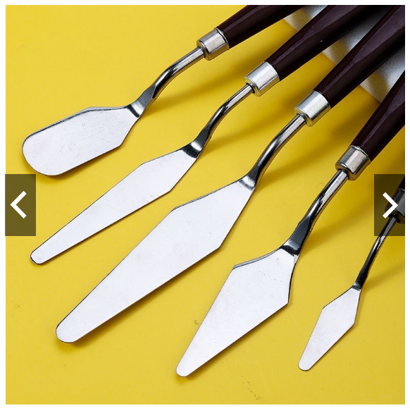 Bộ bay (Palette Knives) 5 chiếc , làm mịn bánh kem.