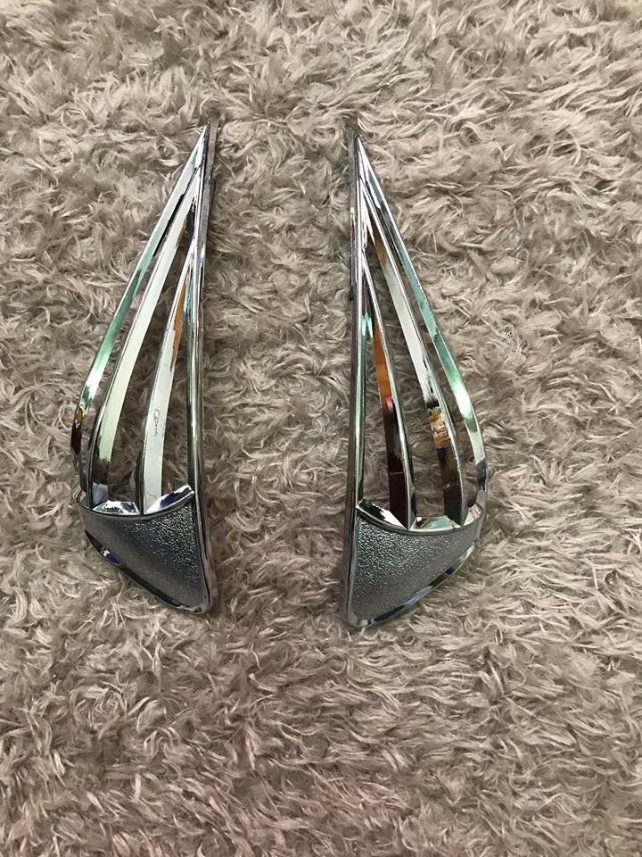 cặp ốp đèn xinhan trước mạ crom xe air blade 2011 2012