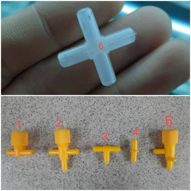 combo Van nhựa nối dây oxi cho hồ cá