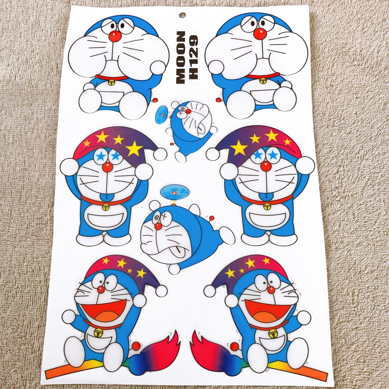 [Doremon Cute] Bộ Tem Trang Trí Xe Máy (Phù Thuỷ Doẻmon) - Tem Dán Xe Máy Doremon