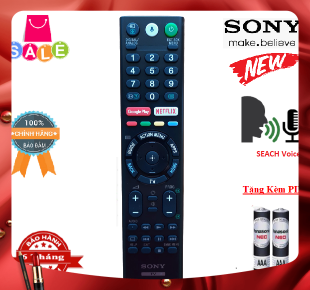 Remote Điều khiển tivi Sony giọng nói RMF-TX310P- Hàng mới chính hãng Full Box 100% Tặng kèm Pin
