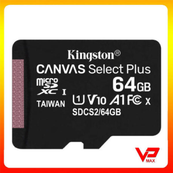 Thẻ nhớ 32GB - 64GB Kingston Class 10 Canvas Select Plus - Không kèm Adapter - tốc độ cao 100Mb/s dùng cho điện thoại camera