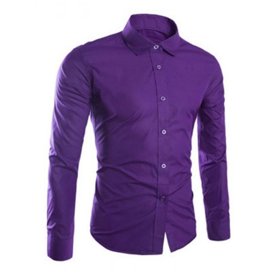 [HCM]Áo sơ mi nam dài tay màu cà rốt