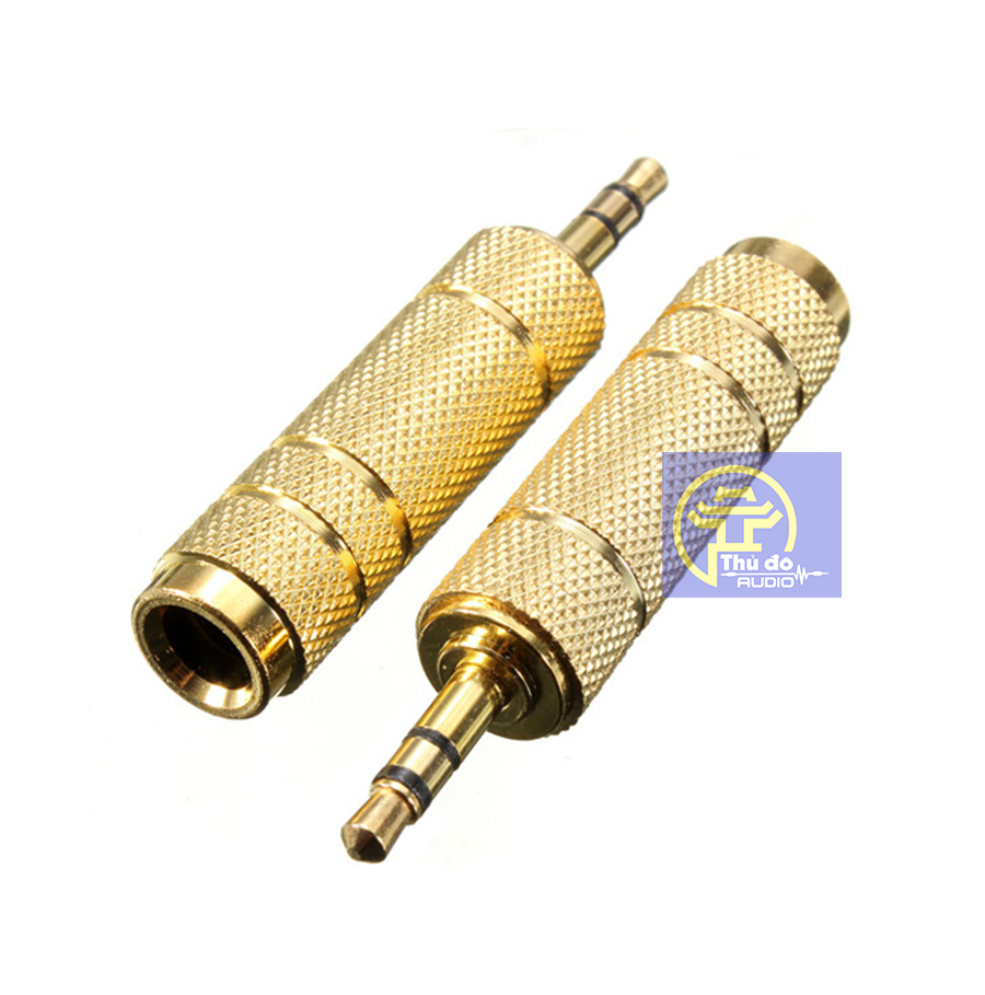 01 Đầu Jack chuyển 3.5 đực sang 6.5 cái