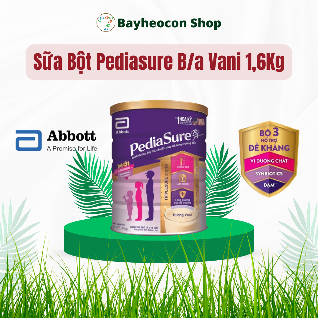 [Date 2025] Sữa bột Pediasure B/A 1.6kg