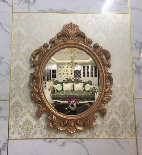 Gương trang trí tân cổ điển DPG817.3 màu vàng đồng