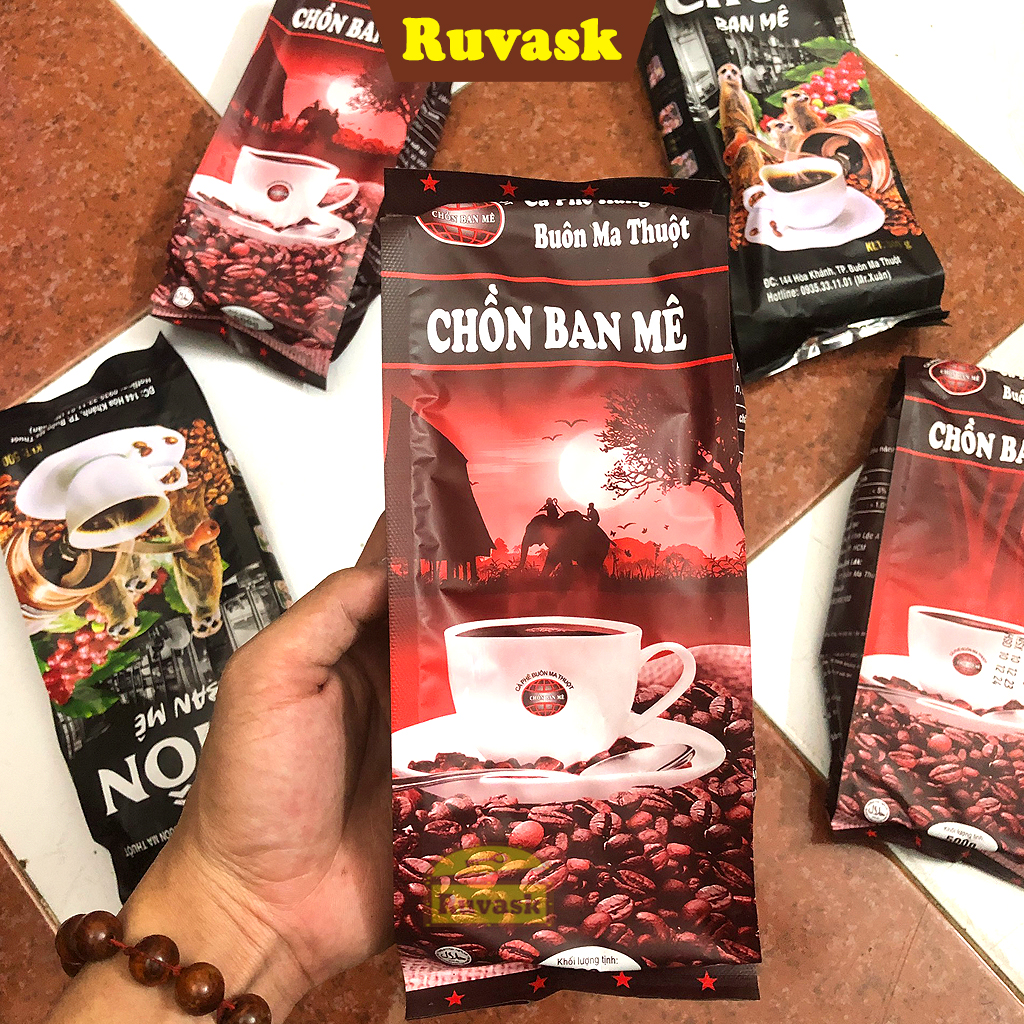 [GÓI NÂU] Cafe Chồn Ban Mê Pha Phin 500g - Cà Phê Chồn Ngon - Coffee - Ruvask