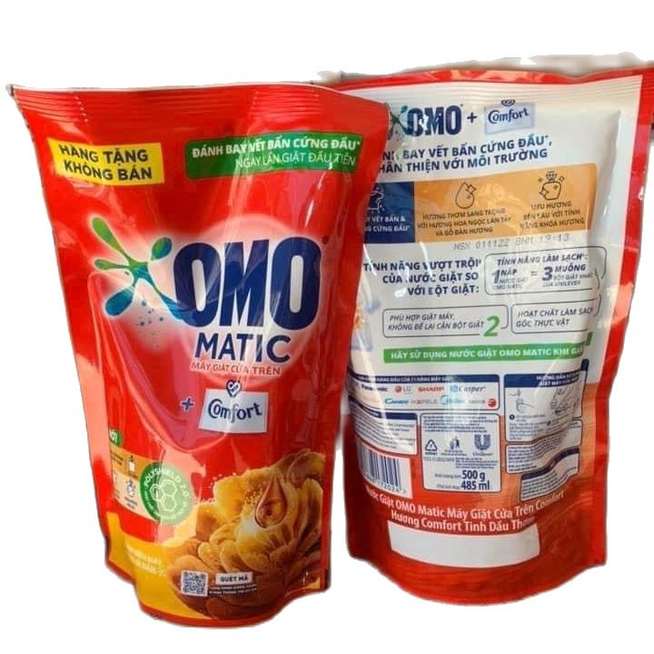 Nước Giặt OMO Matic Comfort máy giặt cửa trên 500ml .