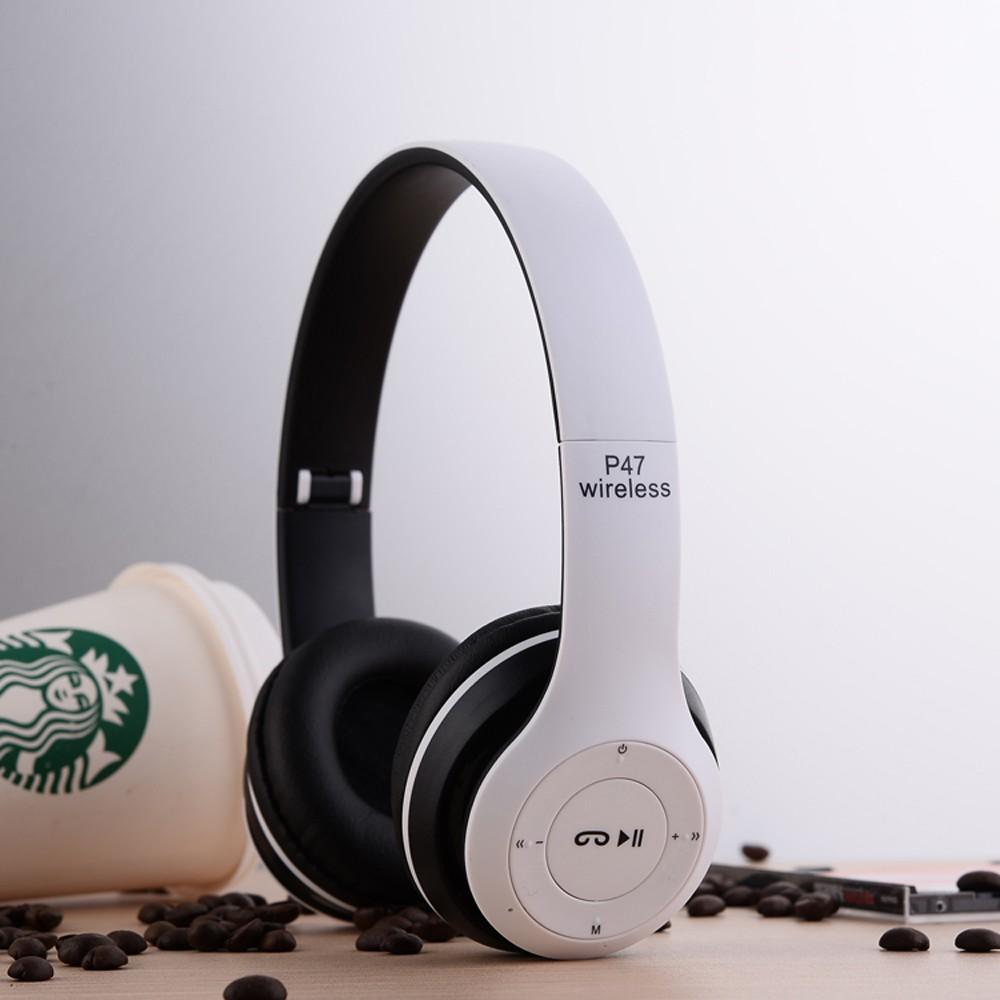 >> BÁO GIÁ TAI NGHE CHỤP TAI CAO CẤP CÓ KHE THẺ NHỚ BLUETOOTH P47 (TRẮNG) 1000002736 | Shopee Lazada Sendo Tiki mới nhất 116 Tai nghe chụp tai cao cấp có khe thẻ nhớ Bluetooth P47 (Trắng) 1000002736