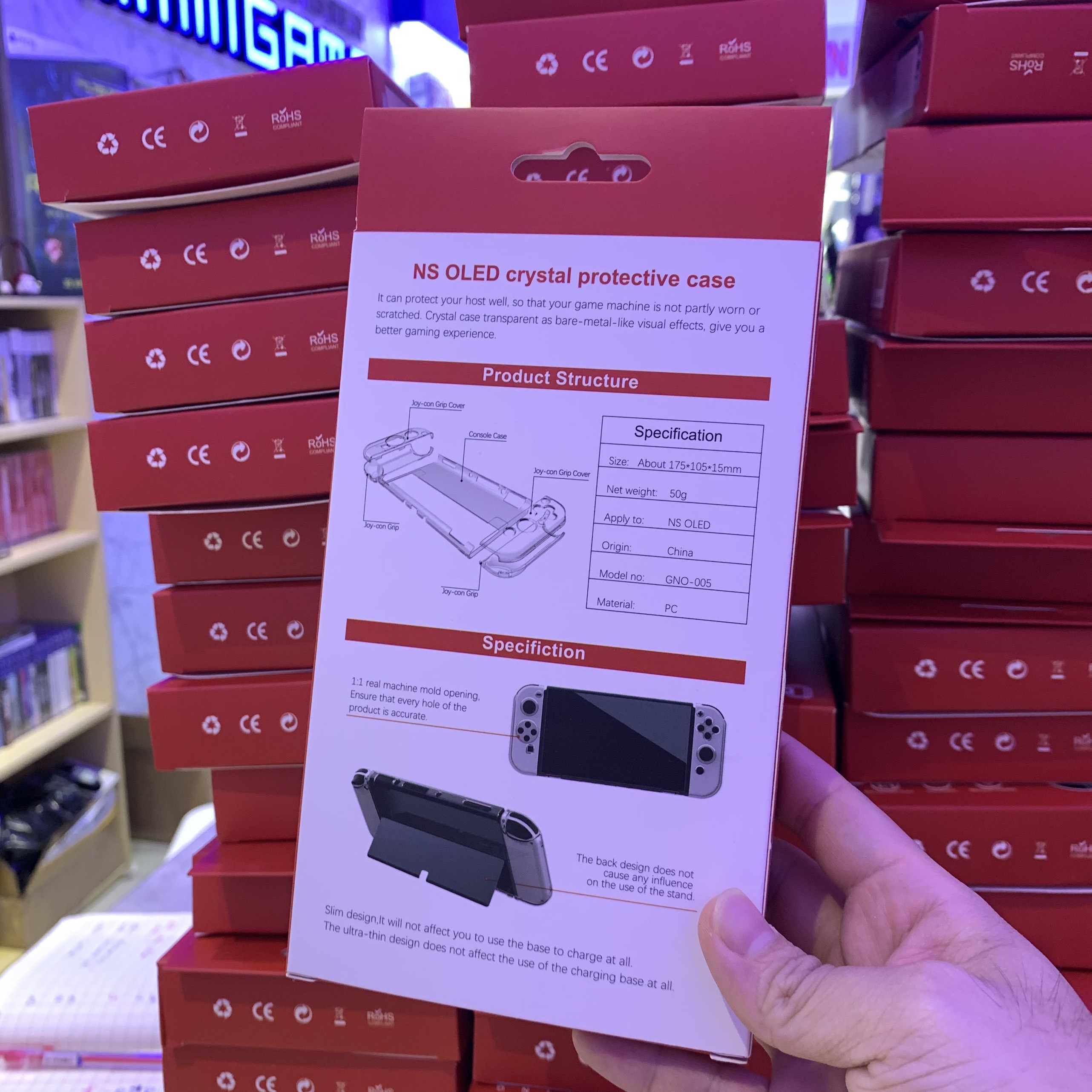 [HCM] Bộ Case Nhựa Ốp Trong Suốt Dành Cho Máy Nintendo Switch Oled