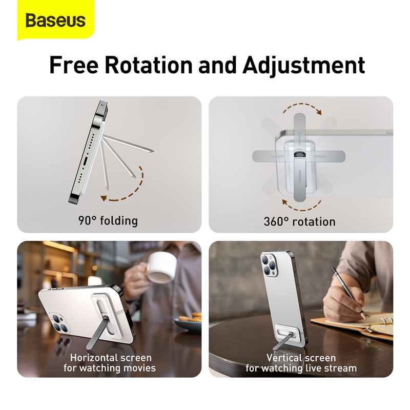 Baseus Foldable Phone Holder Stand For iPhone 13 12 Pro Max Flexible Adjustable Desktop Mount Bracket For Xiaomi Samsung Huawei Stand Holder