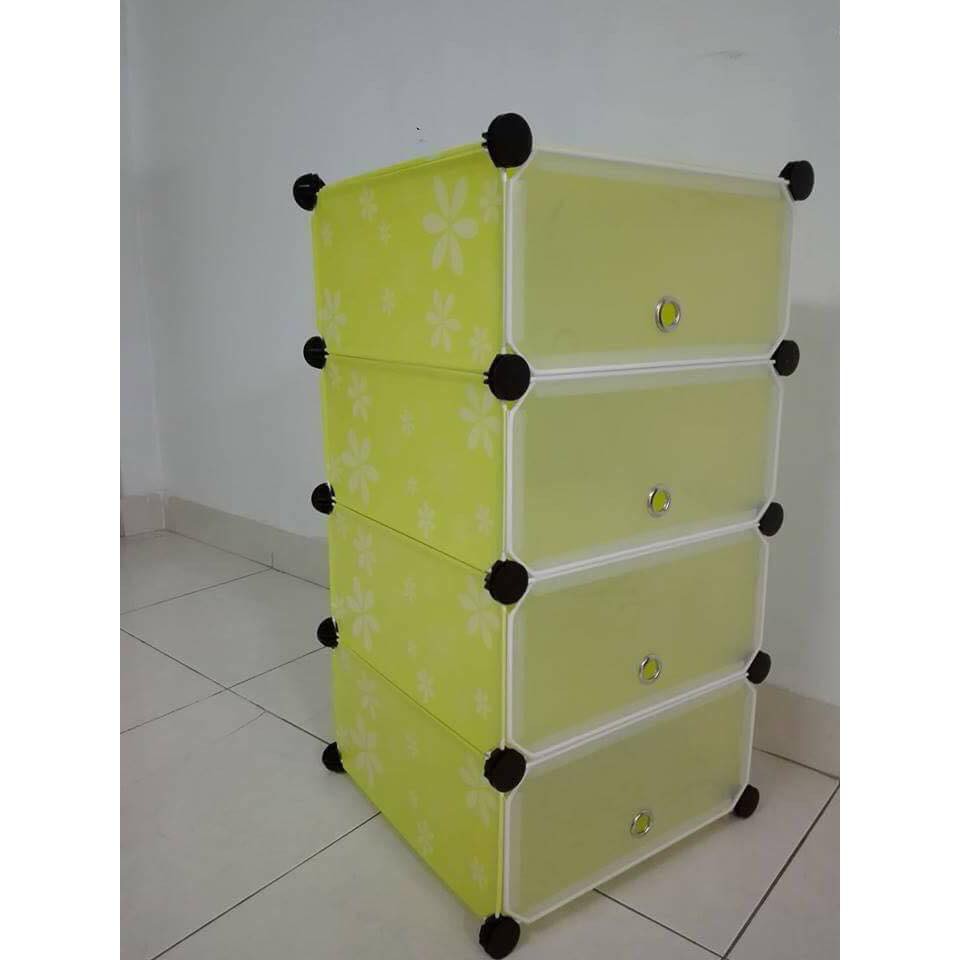 [HCM]tủ giày nhựa lắp ghép 4 ô