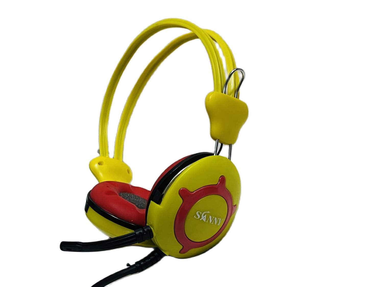 Tai nghe chụp tai Trâu vàng SANNY V2K kèm Mic tai nghe có dây-Màu vàng