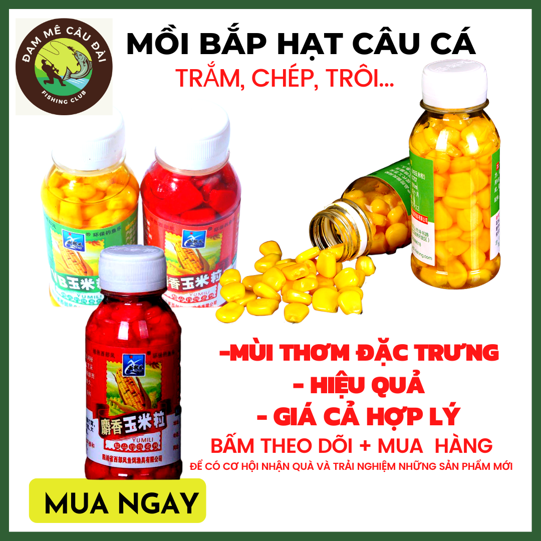 Bắp hạt câu cá chép , cá trắm,mồi câu chính hãng [ĐAM MÊ CÂU ĐÀI]