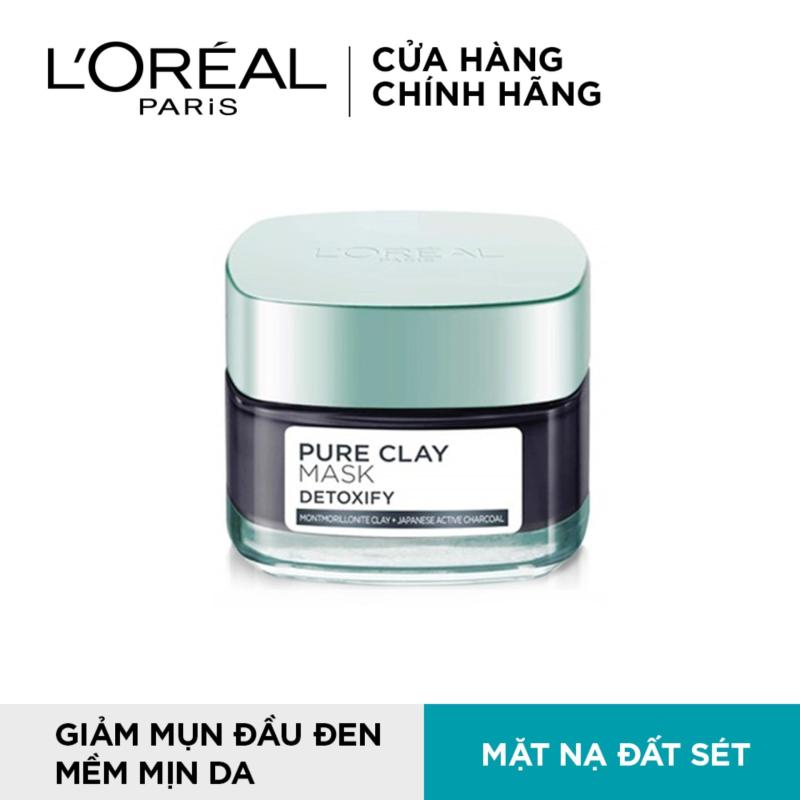 Mẫu thử - Mặt nạ đất sét thanh lọc giảm mụn đầu đen LOreal Paris Pure Clay mask Detoxify