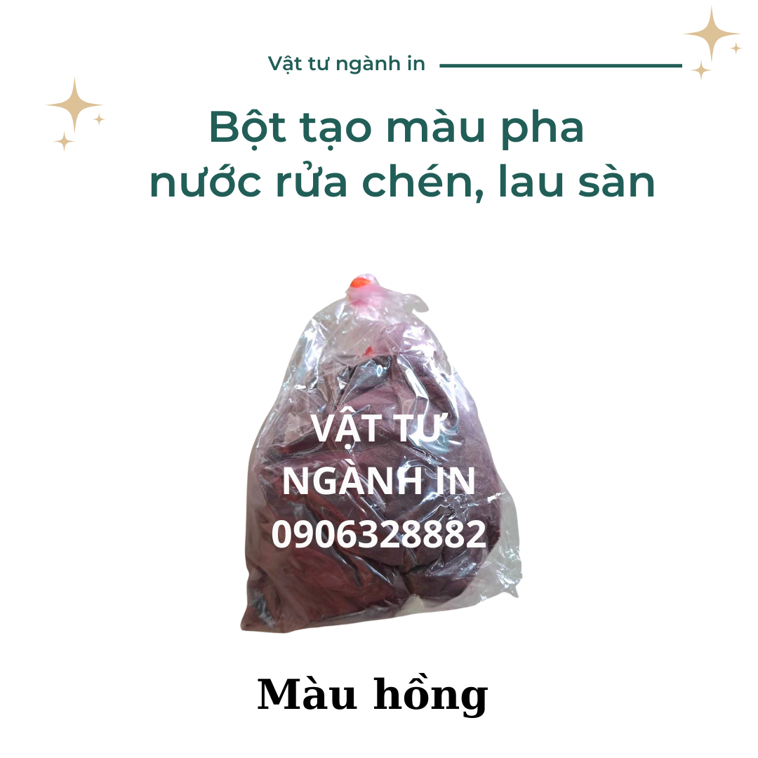 Bột tạo màu pha nước rửa chén, lau sàn túi 100 gram