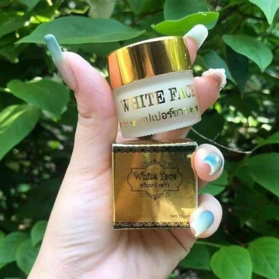 (Combo 5 Hộp) Kem Trắng Da White Face Thái Lan xóa Thâm Mụn, Nám