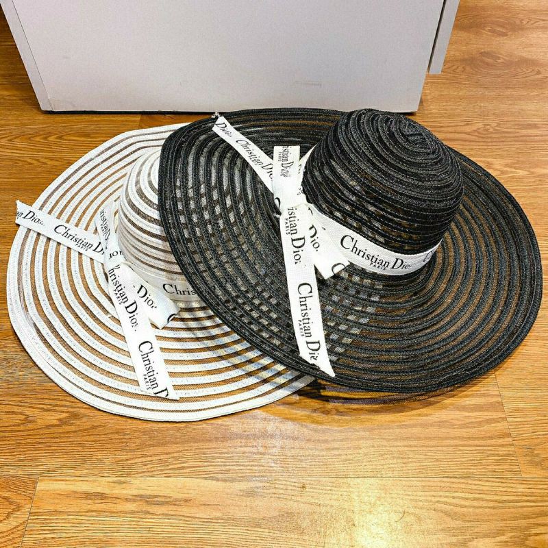 Mũ Cói Phối Lưới Đai DR Vành 50cm