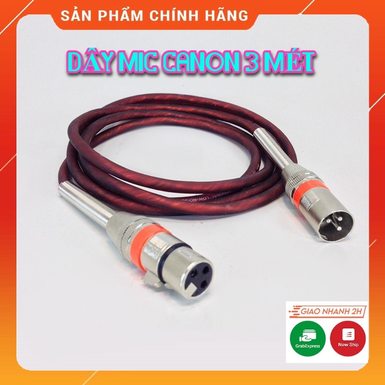 Dây mic canon dành cho mic pc k200, sm8b, k320, k600, k850... độ dài lên tới 3 mét. bảo hành 12 tháng