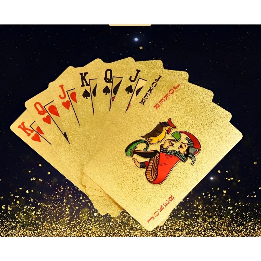 Bộ Bài Tây Mạ Vàng