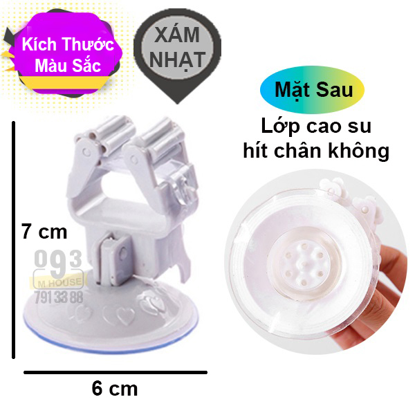 Hanger Hook Traceless Free Nail Sucker Hook Mop Holder Wall Mounted Kitchen Bathroom