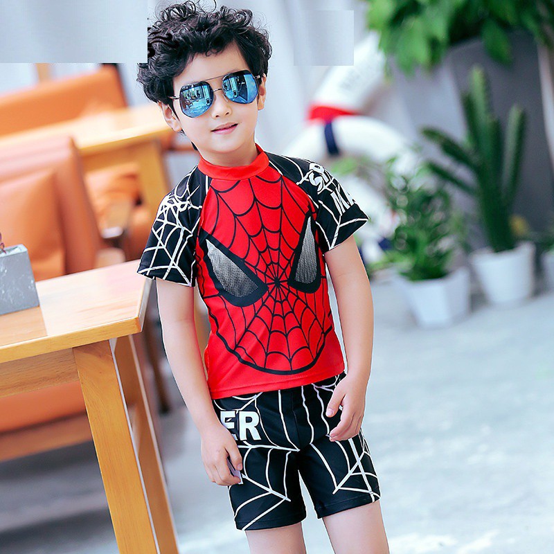 Đồ bơi bé trai hình siêu nhân nhện_BT07