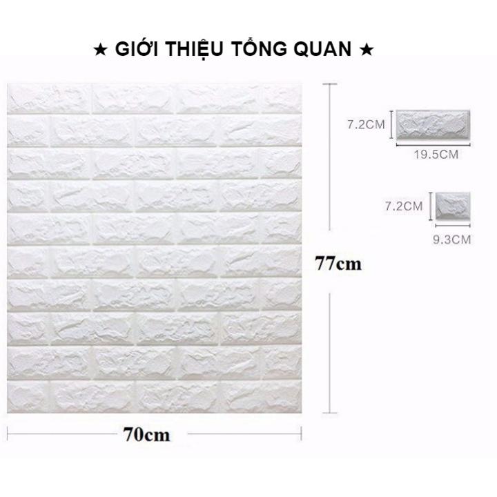 Combo 10 Tấm Xốp Dán Tường Giả Gạch