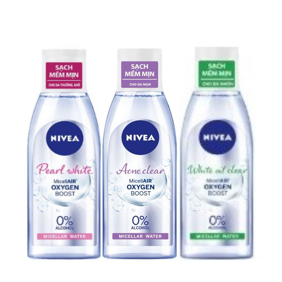 [HCM]Nước Tẩy Trang Cho Da Mụn Acne Clear Nivea 125ml