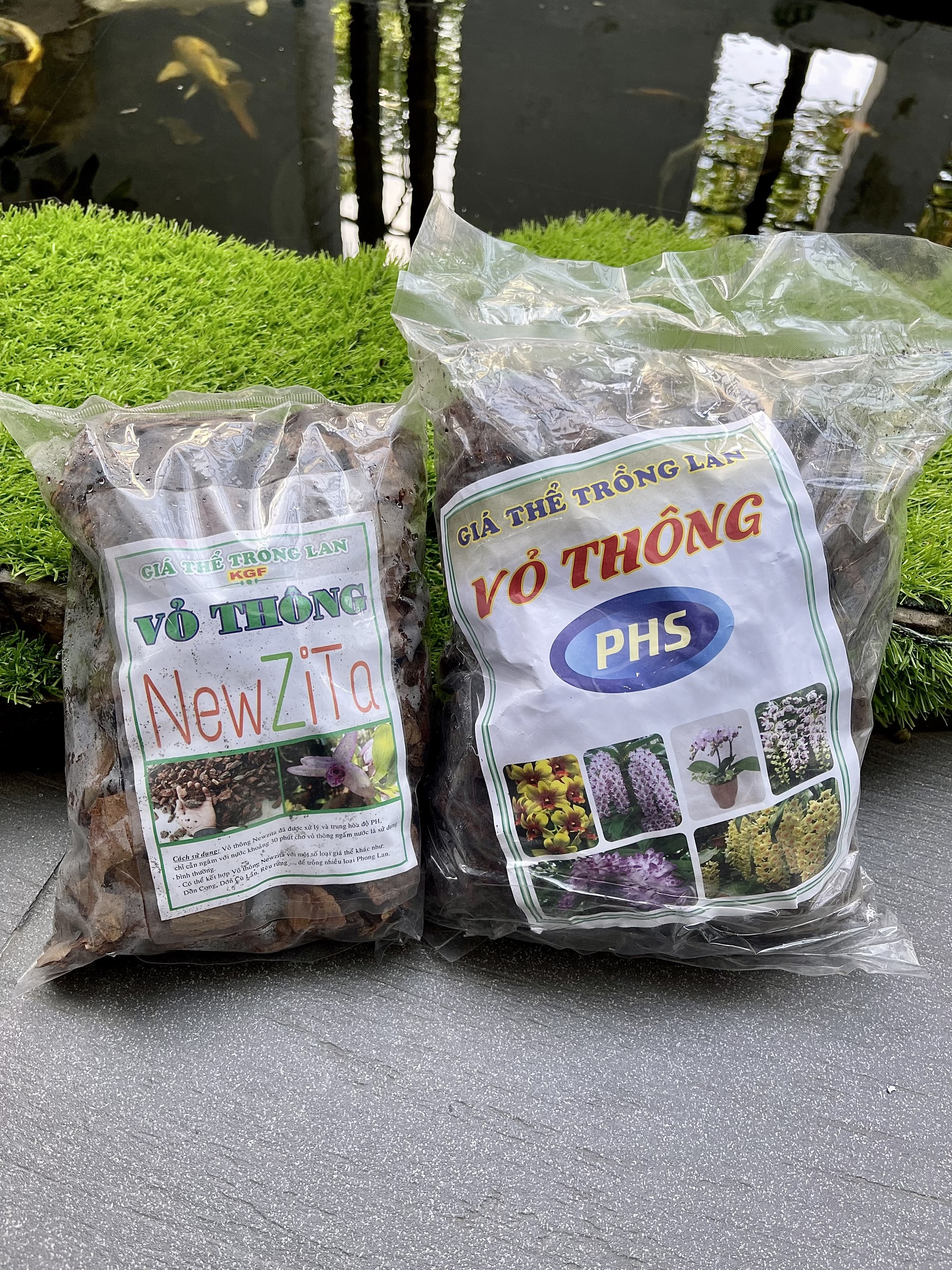 Vỏ thông giá thể chuyên trồng lan