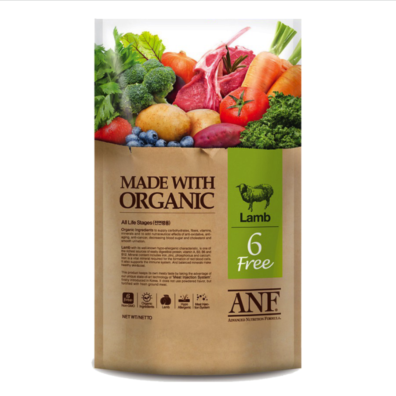 Thức ăn hạt hữu cơ cho CHÓ ANF ORGANIC 200g-400g