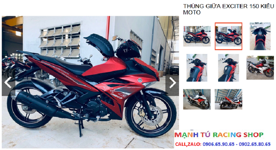 THÙNG GIỮA EXCITER 150 KIỂU MOTO