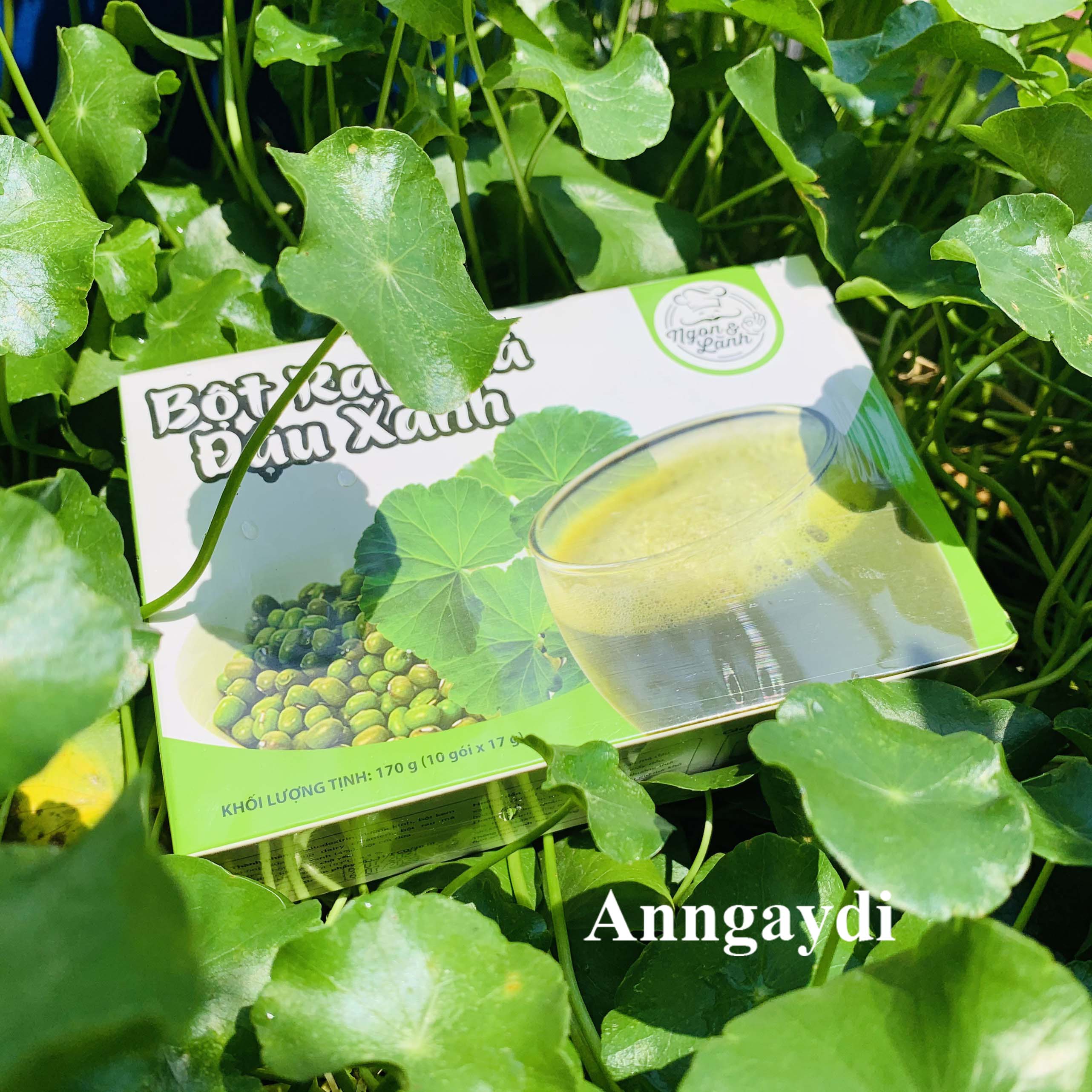 Bột Rau Má Đậu Xanh Ngon&Lành 170g (17g x 10 gói)