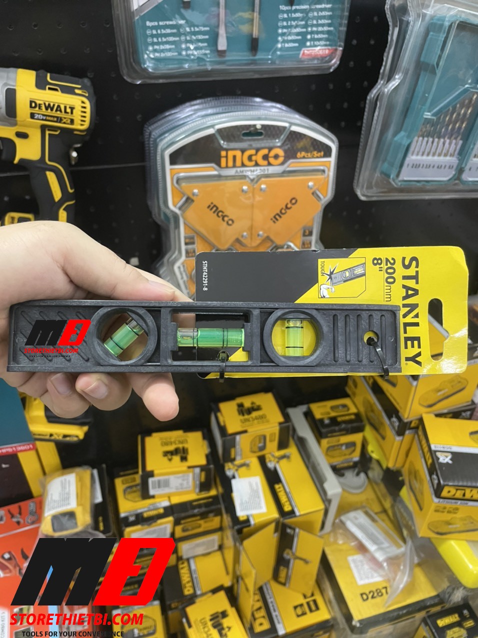 [HCM]Thước thủy từ tính 8" Stanley STHT42291-8