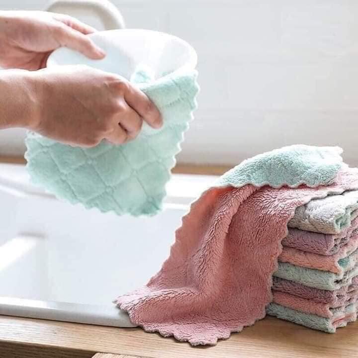 khăn lau bếp đa năng, khăn 2 mặt