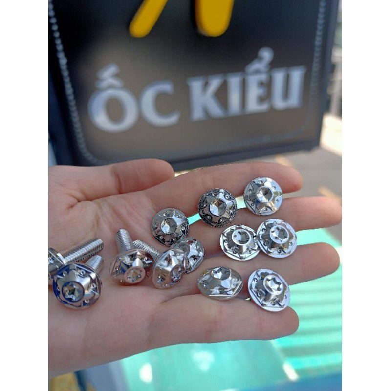 Ốc salaya 6li15 bắt đĩa vario bắt carte bắt ốp pô áo xe bửng xe baga . DoChoiXeMay