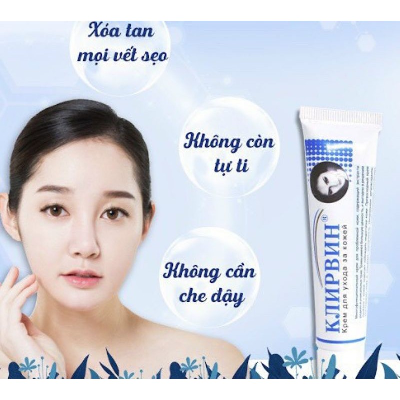 [HCM]Kem xóa mờ sẹo Nga Klirvin_ kem sẹo Nga