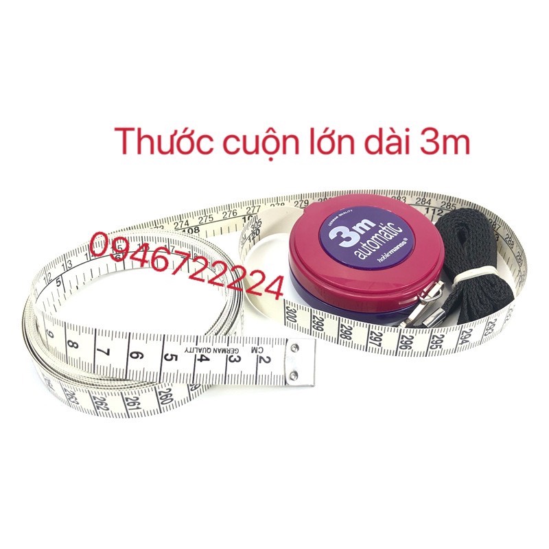 thước dây cuộn rút 3m của đức