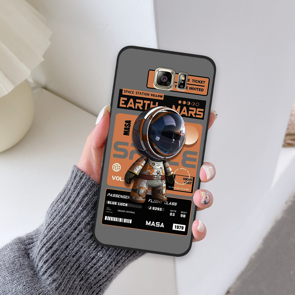 Ốp lưng Samsung Galaxy Note 4 / Note 5 phi hành gia astronaut 3D độc đáo