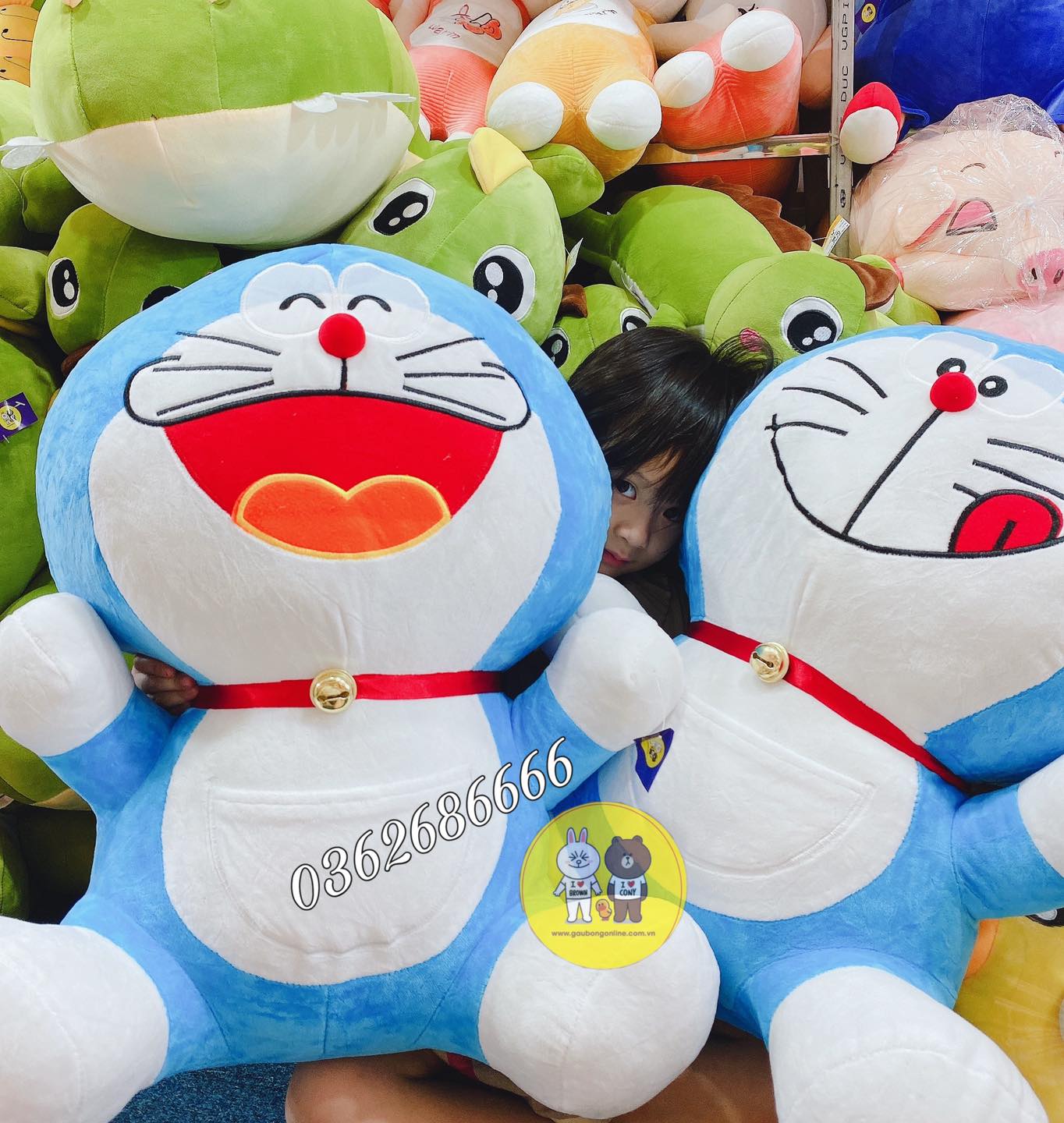 Gấu Bông  Mèo Doraemon Doremon Hàng Cao Cấp 65cm Bunoo Shop