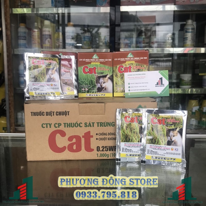 Thuốc diệt chuột dạng bột Cat 0.25WP - gói 10g